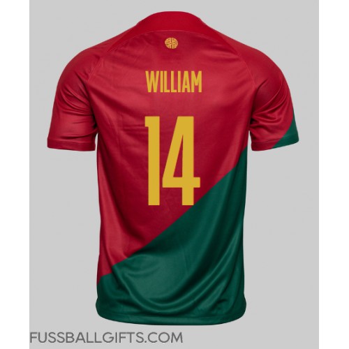 Portugal William Carvalho #14 Fußballbekleidung Heimtrikot WM 2022 Kurzarm